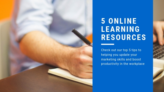 5 online learning resources blog post graphic
