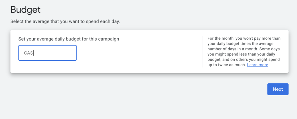 Setting Budget for Paid Ads
