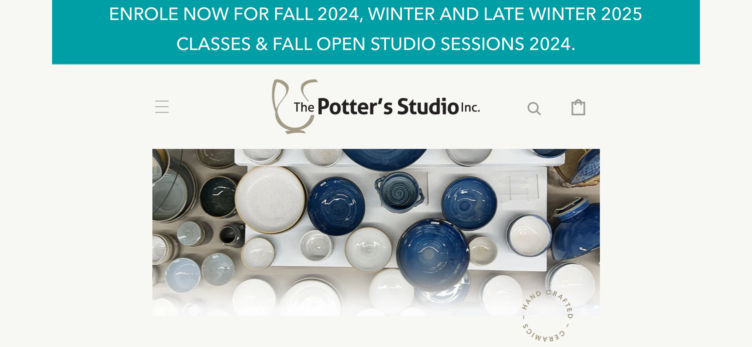 Potters New Website 2024