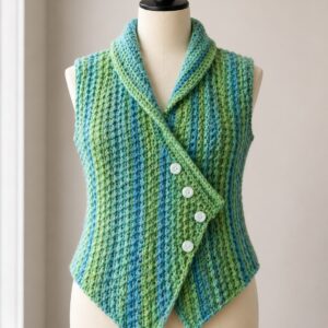 Fall crochet vest